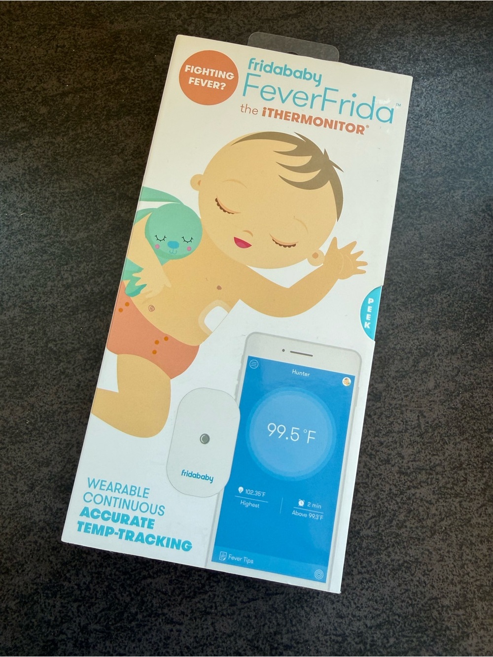 Fridababy FeverFrida iThermonitor Wearable Temperature Monitor - White
